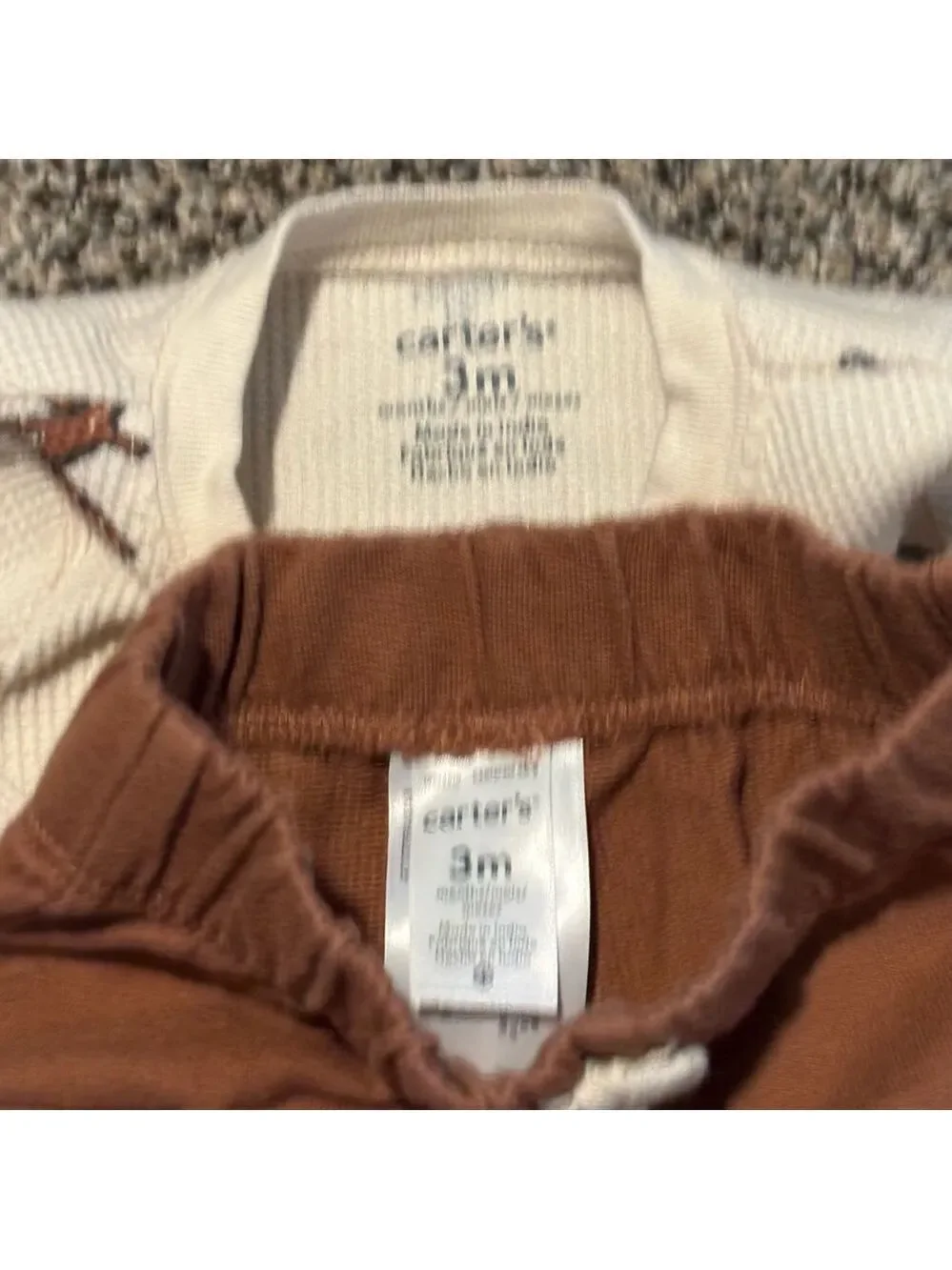 NWOT Carter's 4 piece Baby Clothing Set Airplanes & Wilderness Themes 3 month